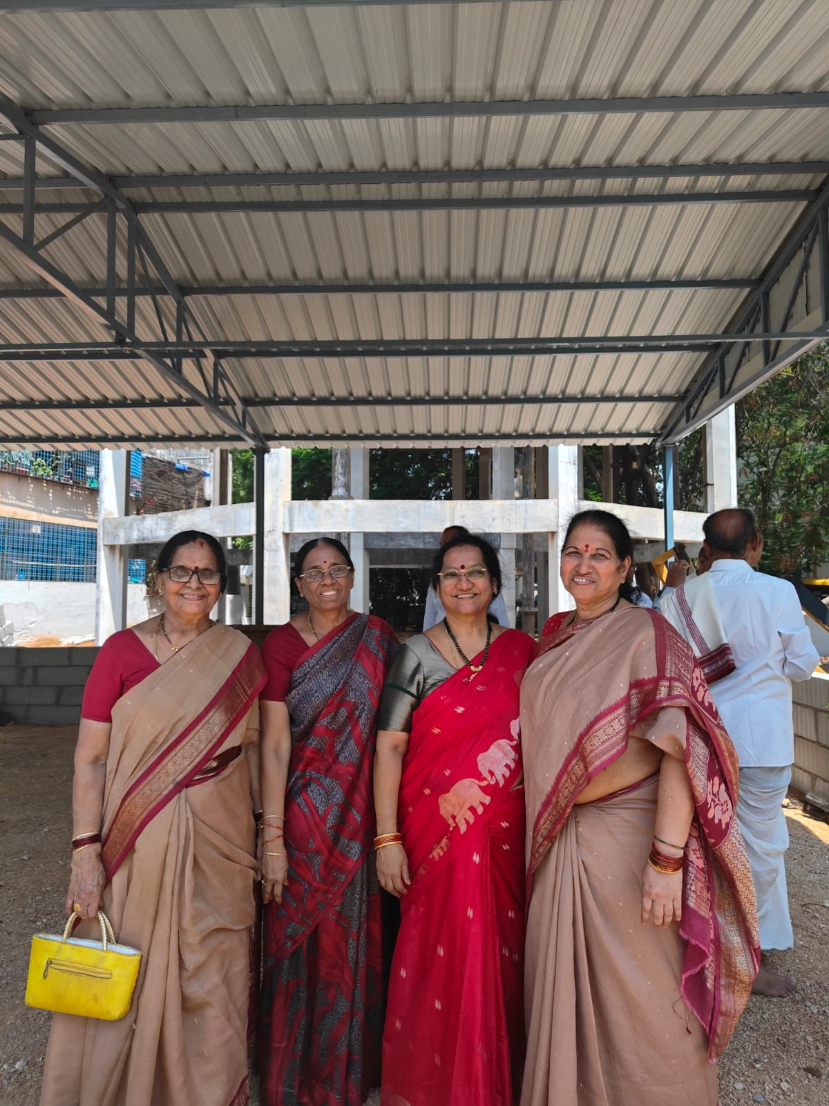  Errection of main door on 2024-04-26 at 9. 45 AM in the building of Senior Citizen Association site,HTC 